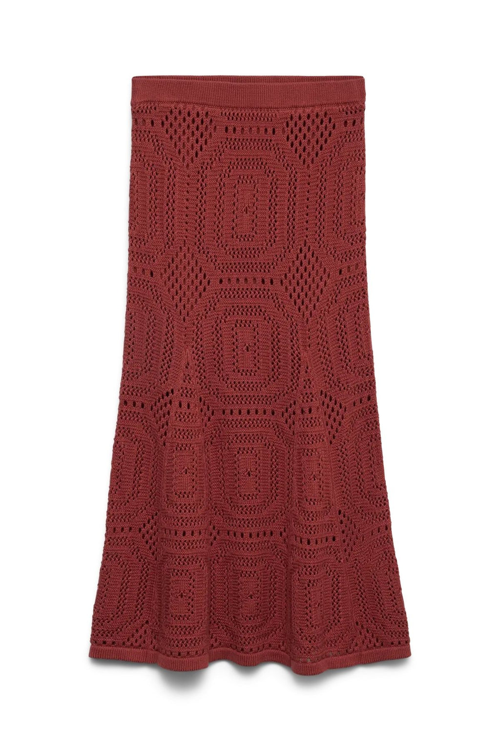 Falda de crochet Baylee - Marrón rojizo