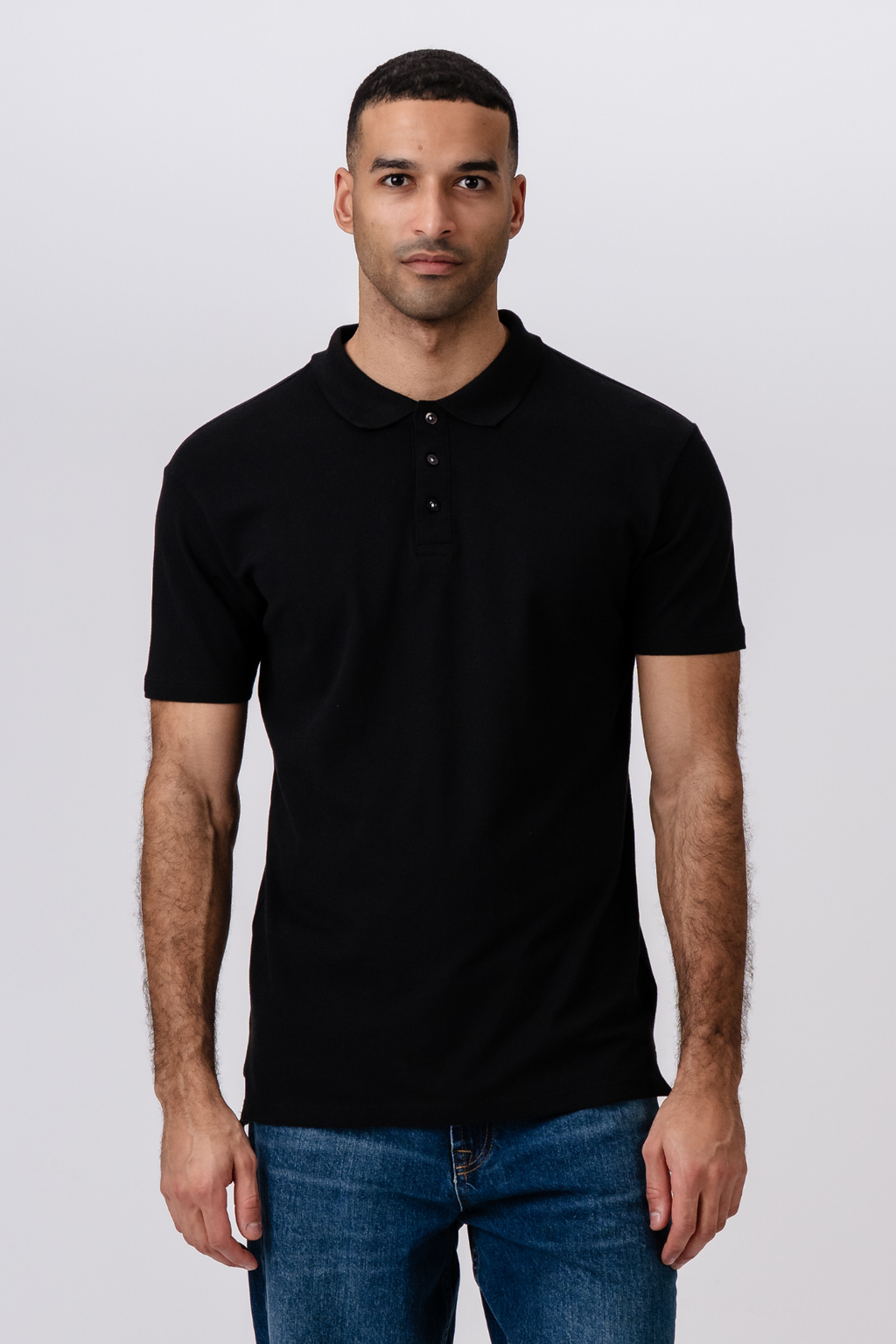 Muscle Polo Shirt - Black