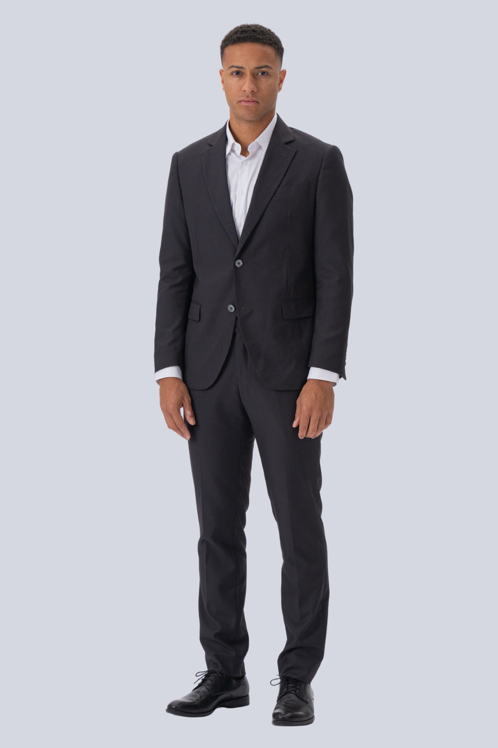 Premium Traje de un solo pecho (negro)