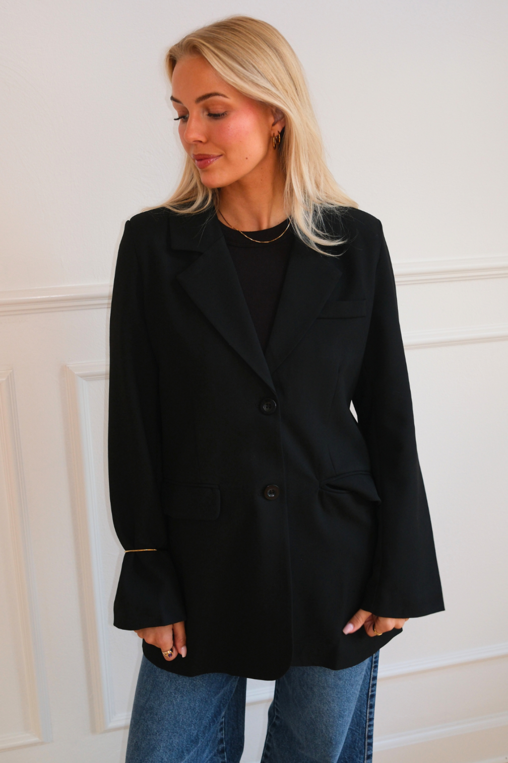Claire Oversized Blazer - Black
