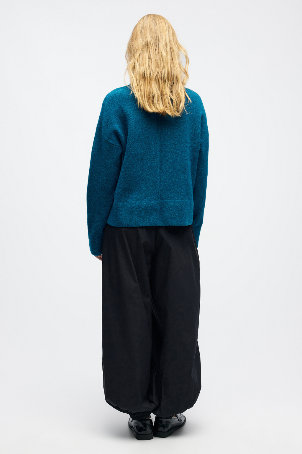 Juno O -cuello Knit - Legion Blue Melange