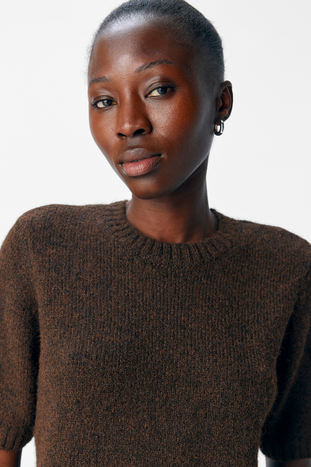 Aggia S/S Girlor de punto - Sell Brown