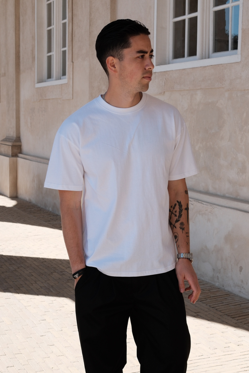 Camiseta cuadrada - Blanco