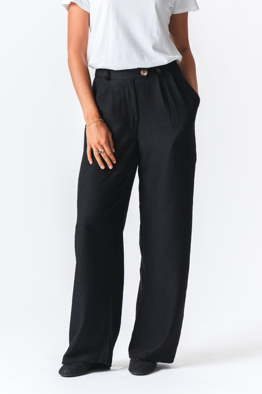 Emma Pants Suelto - negro