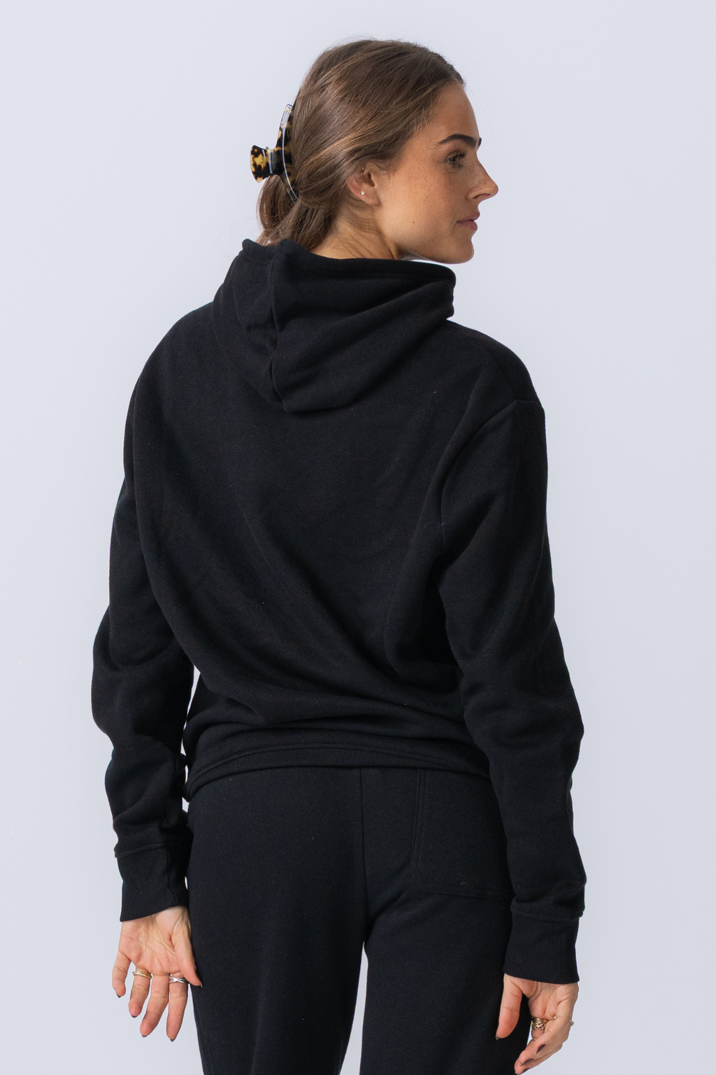 Sudadera con capucha esencial - Negro