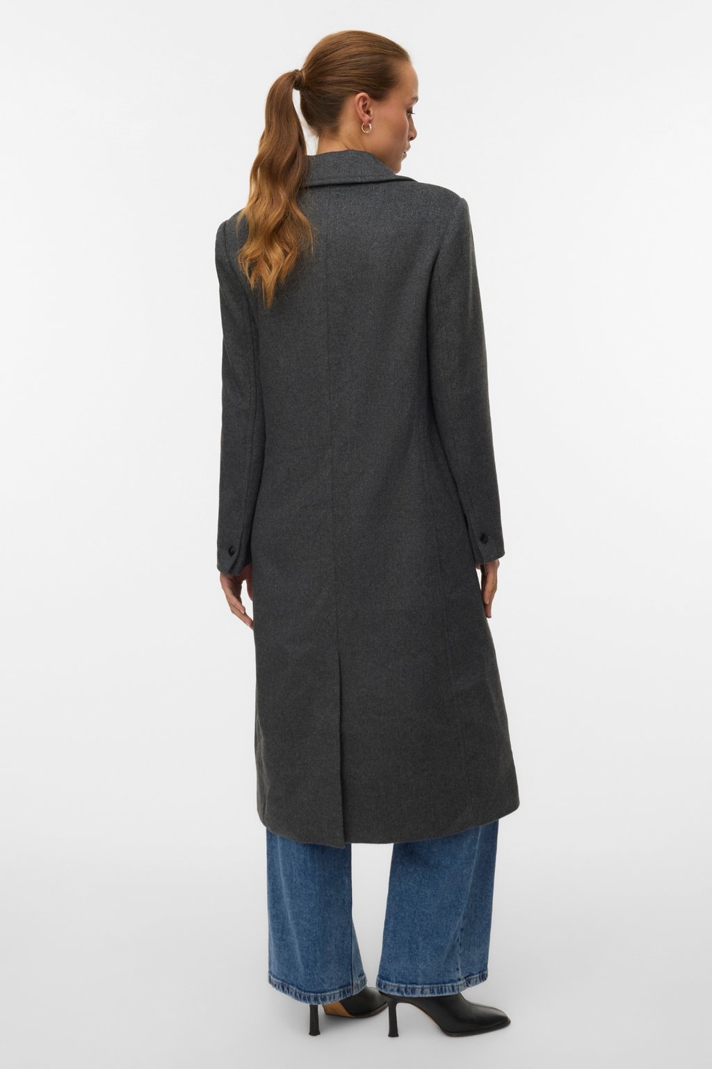 Garner Long Coat - Melange de gris medio