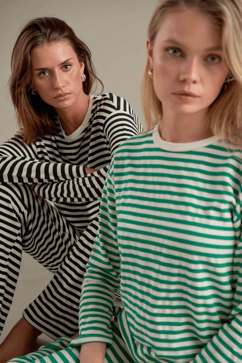 Camisa a rayas - Negra