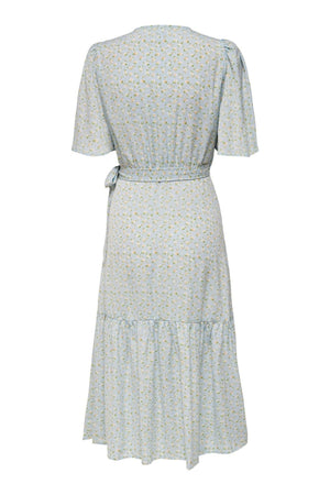 Dina 2/4 Vestido envuelto - Azul