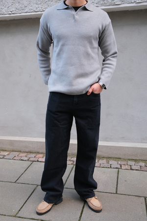 Guillermo Regular Vaqueros - Negro liso