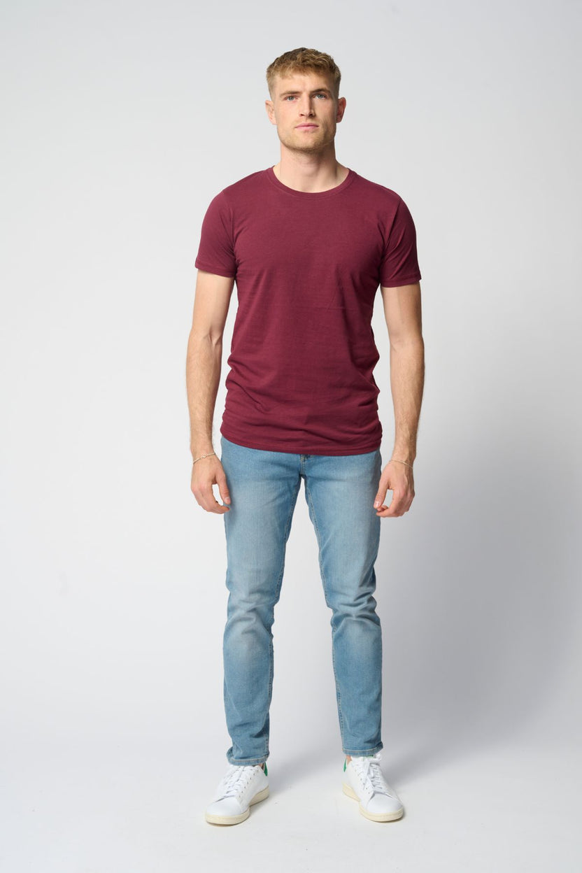 Muscle T-shirt - Burgundy Red