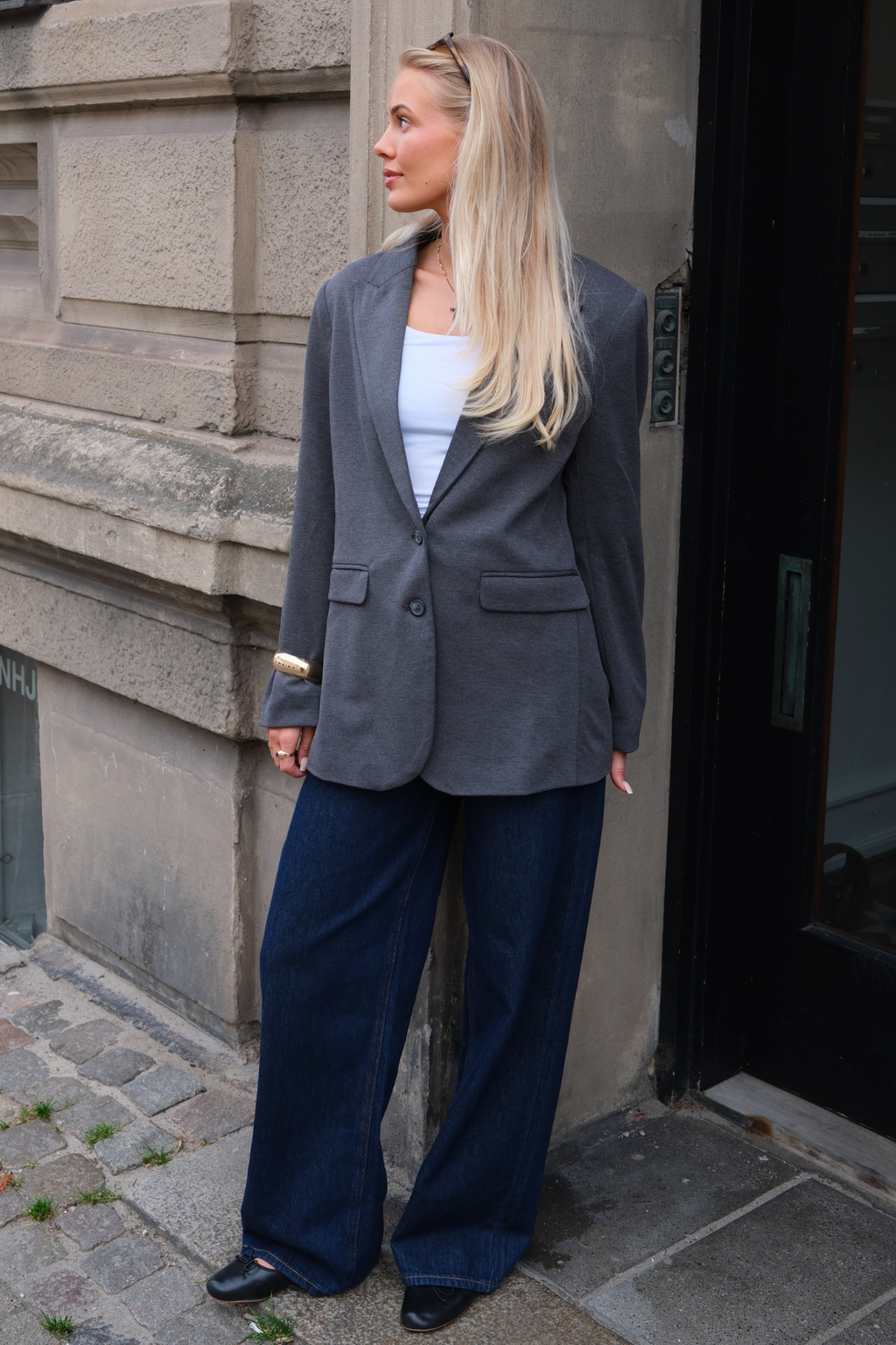Blazer de corte clásico - Gris oscuro