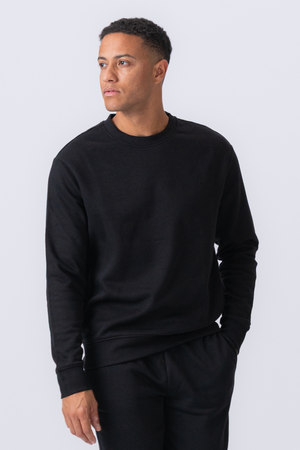 Camiseta esencial con cuello redondo - Negro