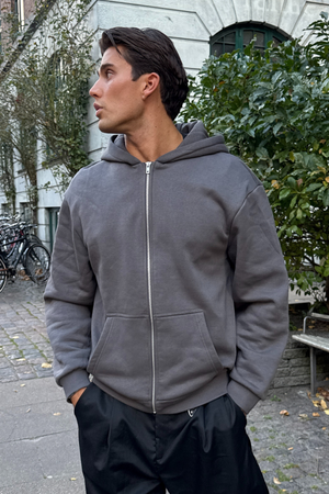 Everyday Zip Hoodie - Magnet