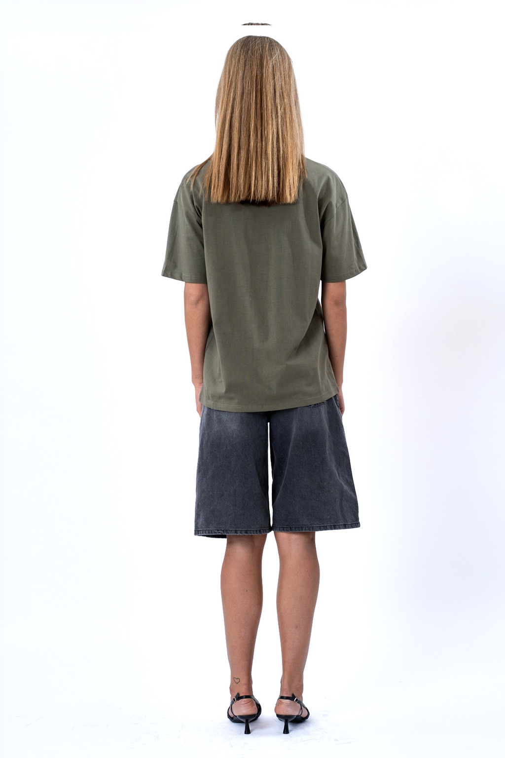 Camiseta Heavy Boxfit - Oliva