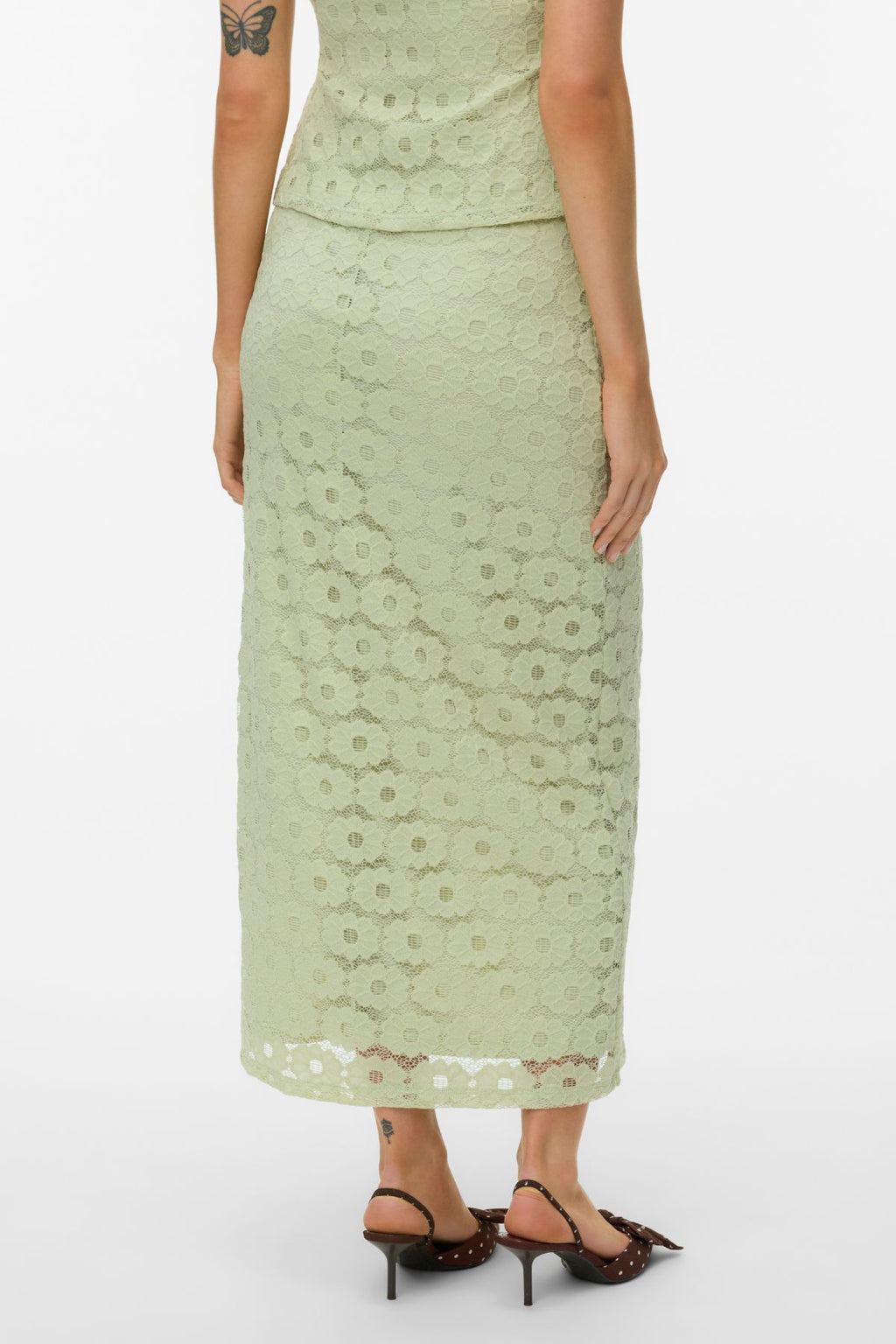 Falda tobillera Janelle - Verde niebla