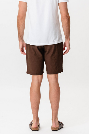 Lino Shorts - Café