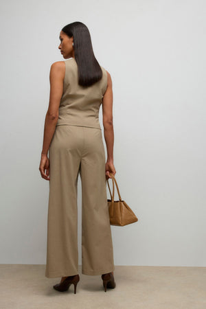 Pantalón ancho Ayah Hw - Dune Melange