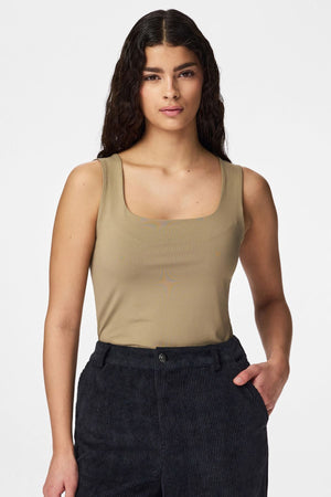 Camiseta sin mangas reversible Lula - Greige