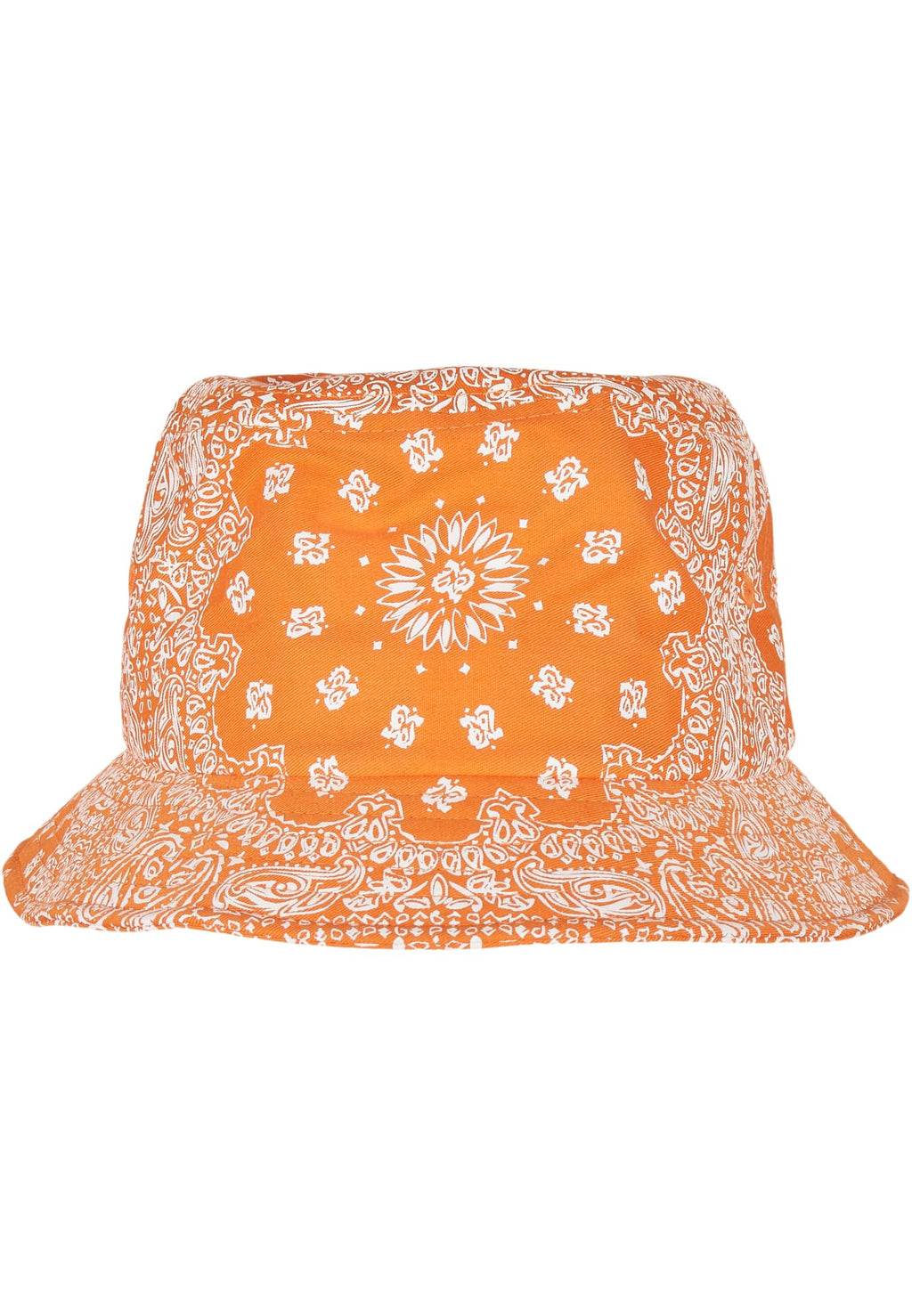 Sombrero de cubo con estampado de bandana - Naranja