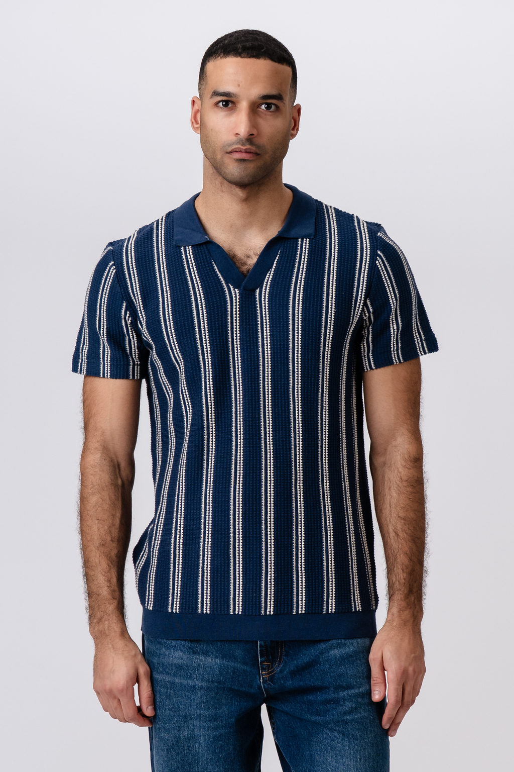 Repleta a rayas - Azul