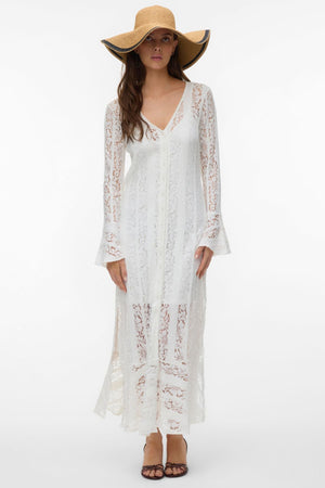Vestido tobillero Kennedy - Cloud Dancer