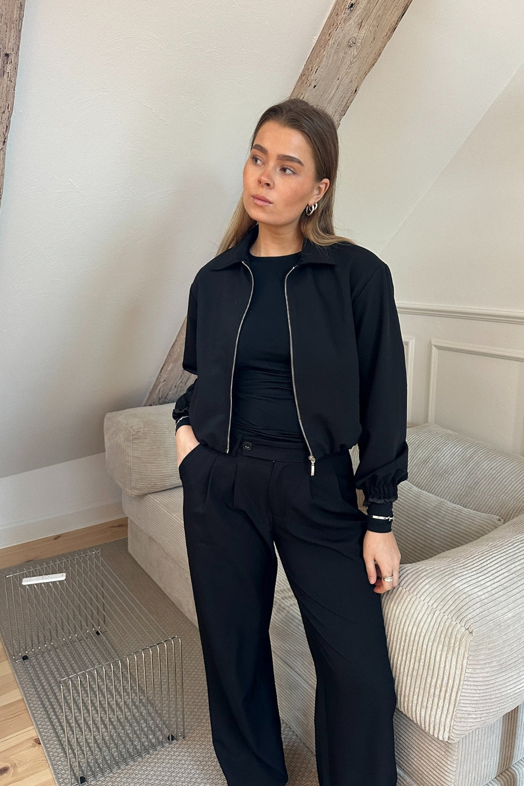 Chaqueta corta Kylie - Negro