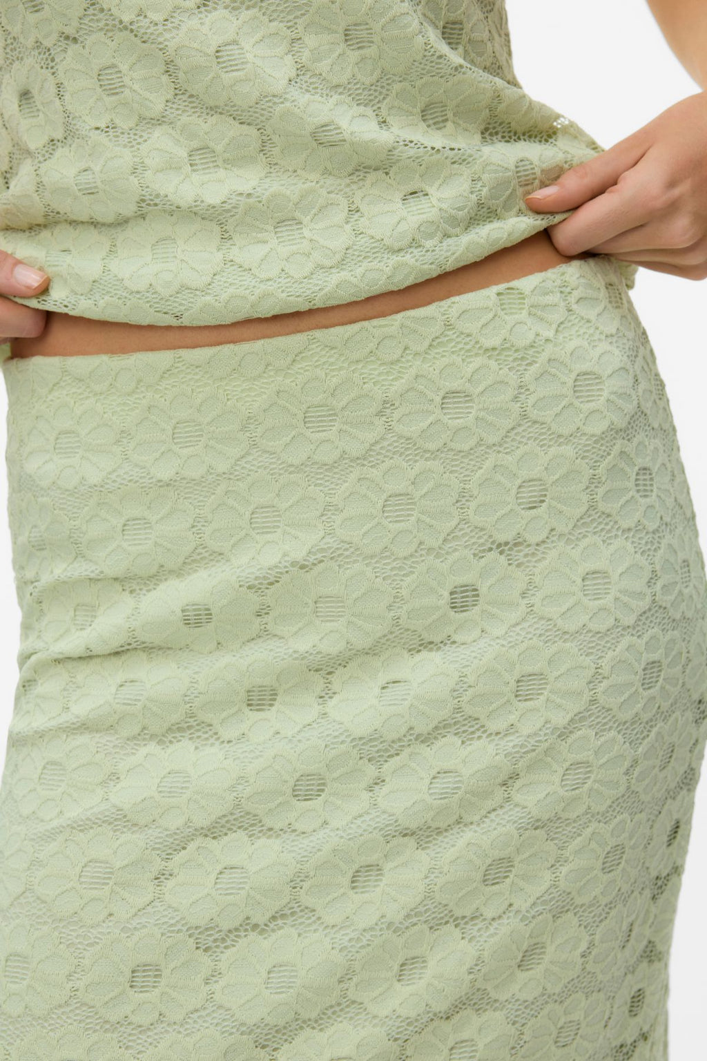 Falda tobillera Janelle - Verde niebla