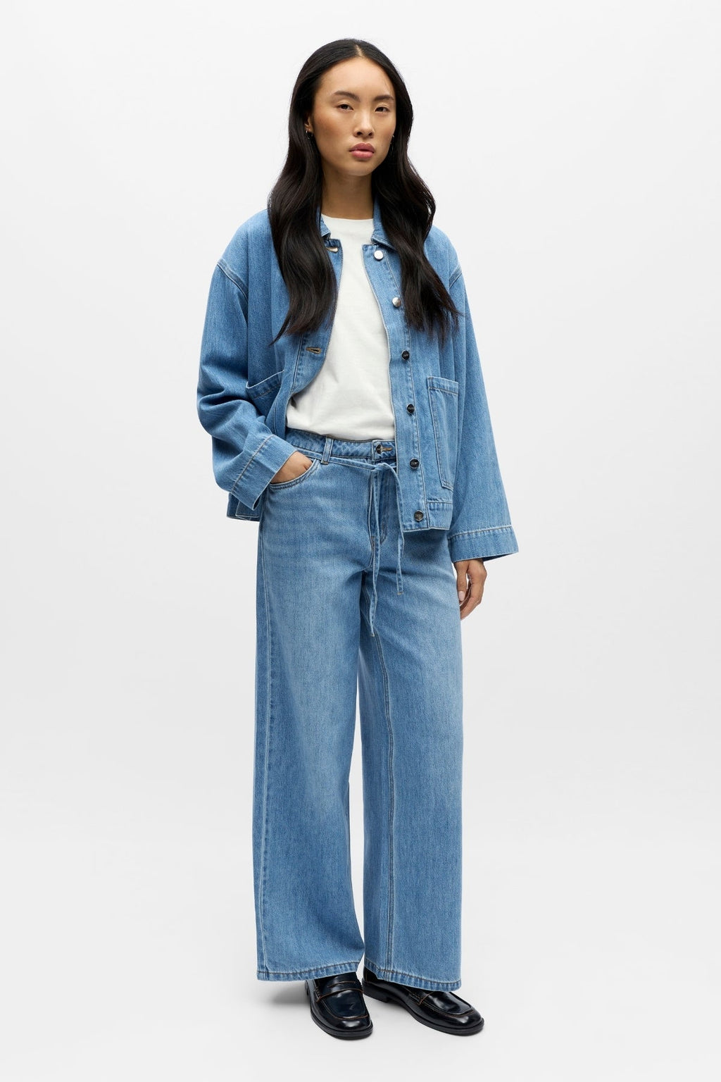 Vaqueros anchos Rosie - Denim azul claro