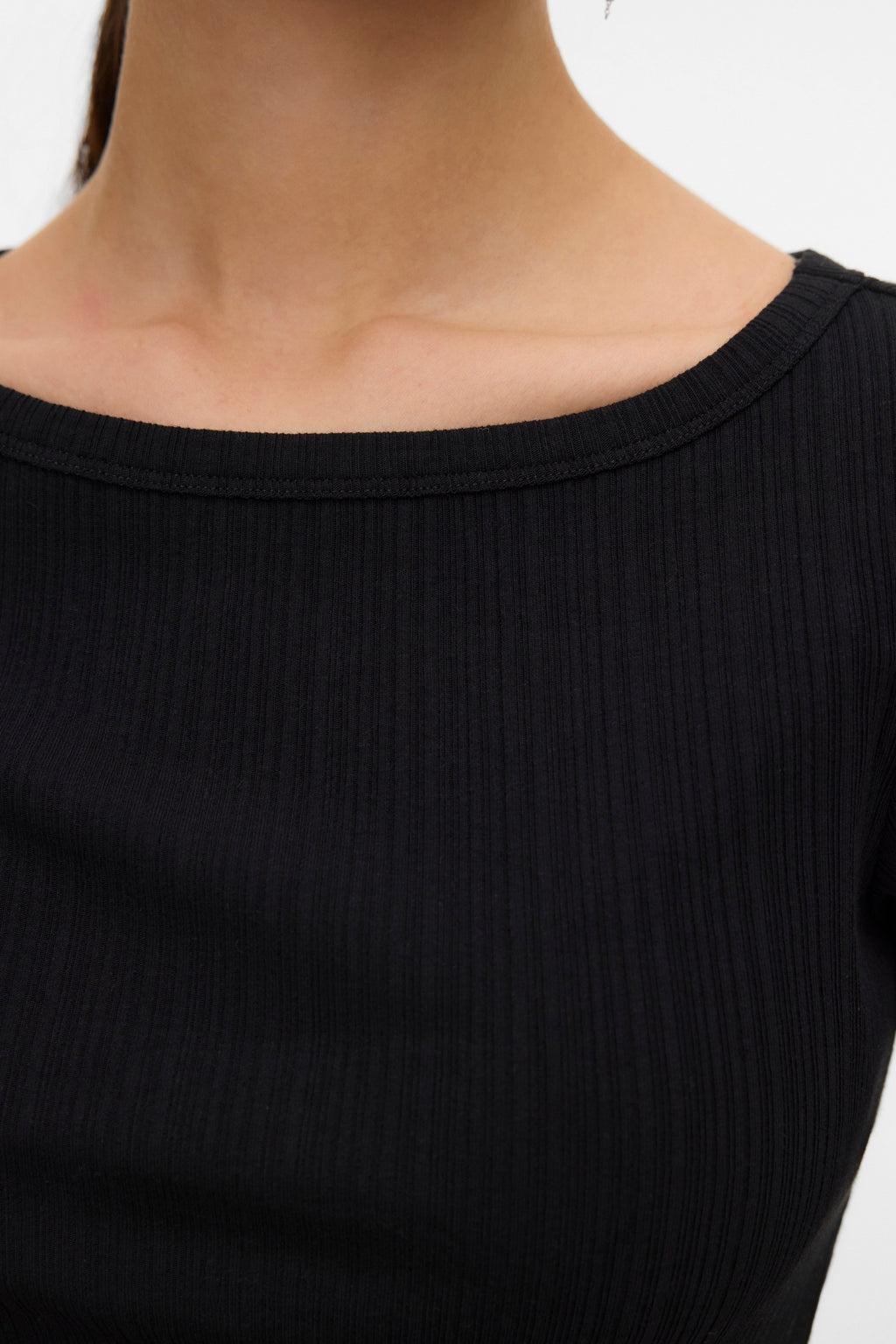 Verde Boatneck Top - Black