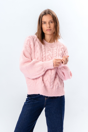 Punto de ochos Emma - Rosa caramelo