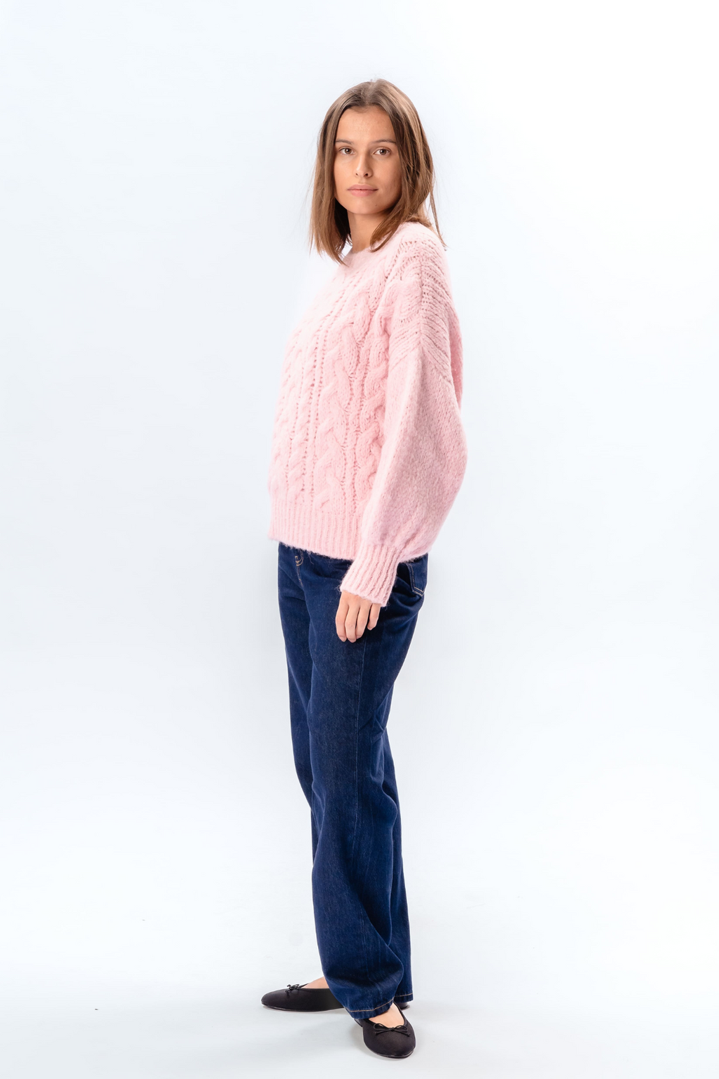 Punto de ochos Emma - Rosa caramelo