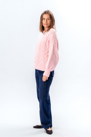 Punto de ochos Emma - Rosa caramelo