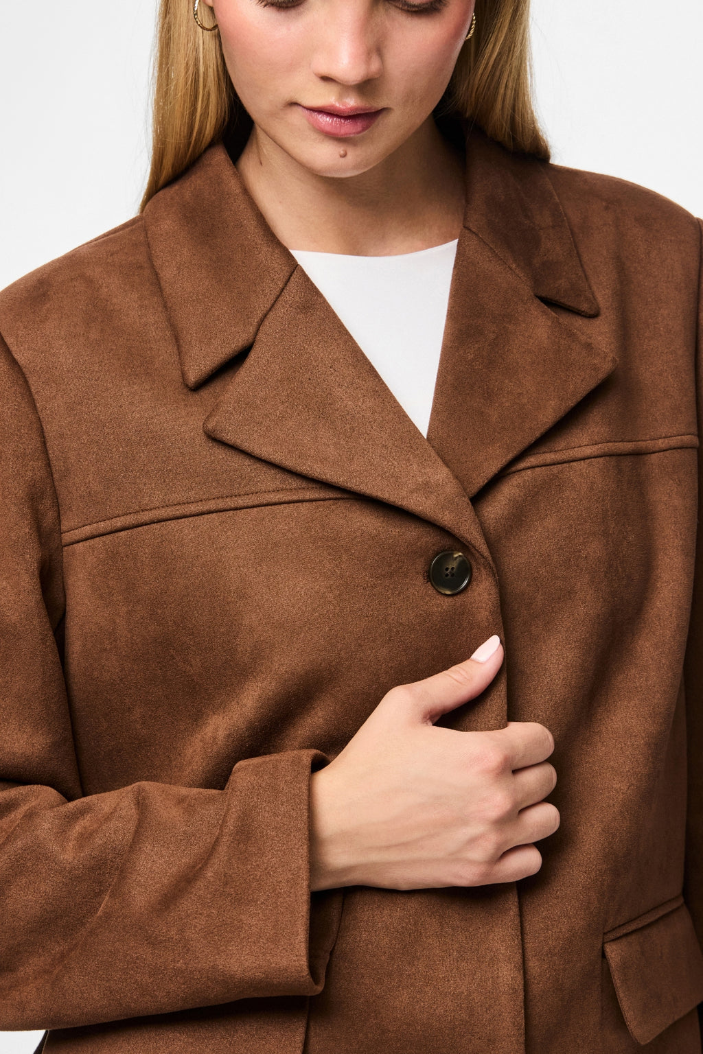 Blazer cepillado Rakel - Downtown Brown