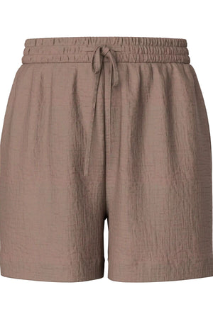 Astina High-Waisted Shorts - Coffee Quartz
