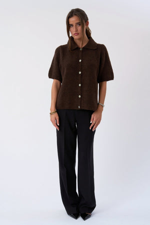 Polo de punto Alba - Chocolate