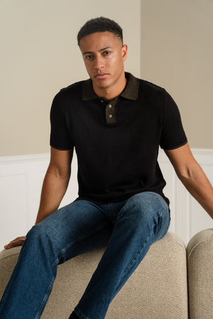 Polo de punto - Brown