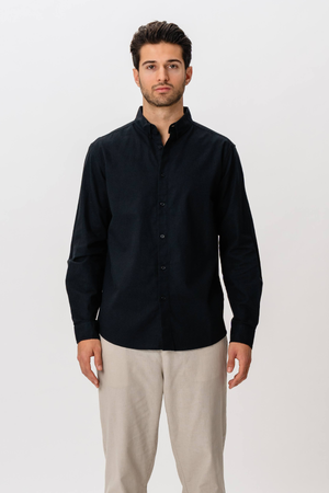 Camisa de lino - Negro