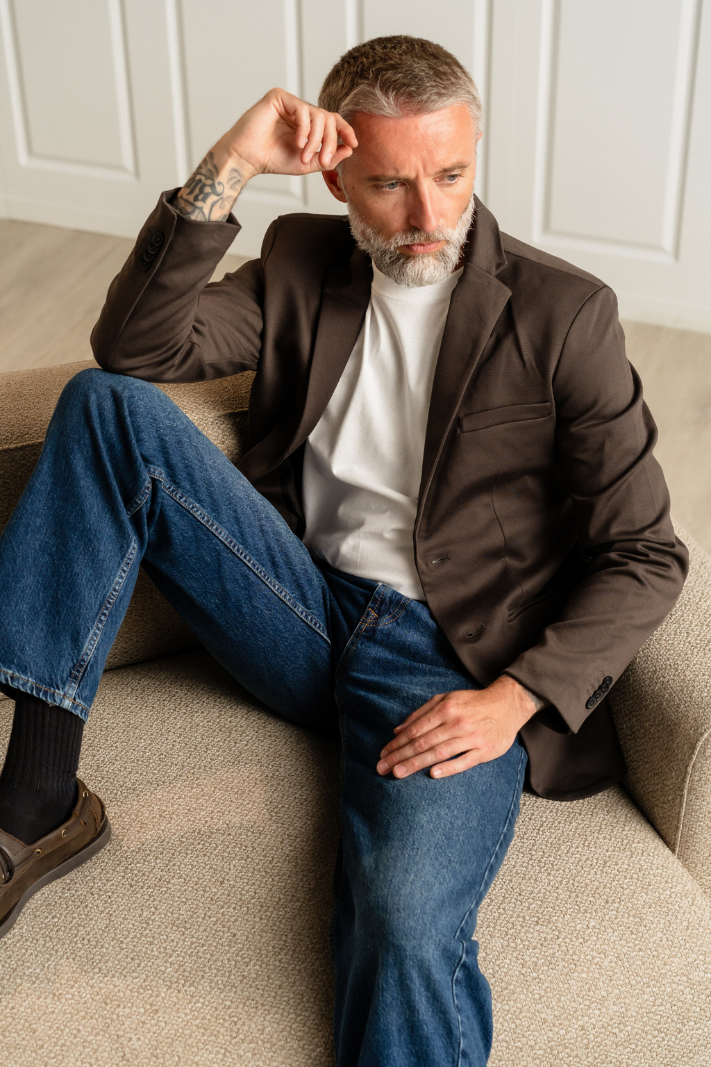 El blazer de rendimiento original - marrón oscuro