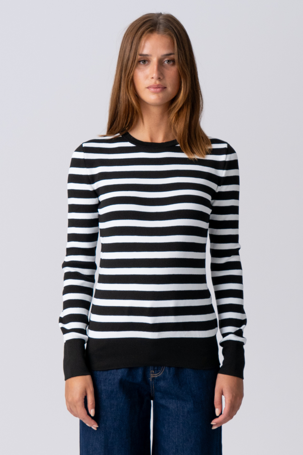 Camisa a rayas de Maja - Negro