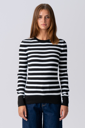 Camisa a rayas de Maja - Negro