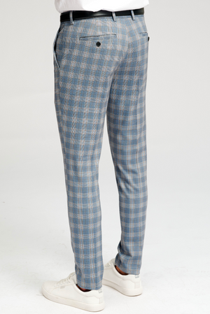 De origen Performance Pants - Blå Ternet (limitado)