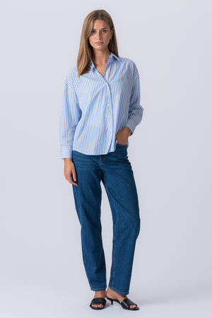Layla Striped Shirt - Light Blue