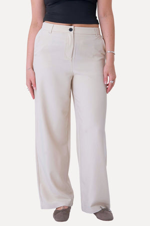 Pantalones clásicos de traje - beige