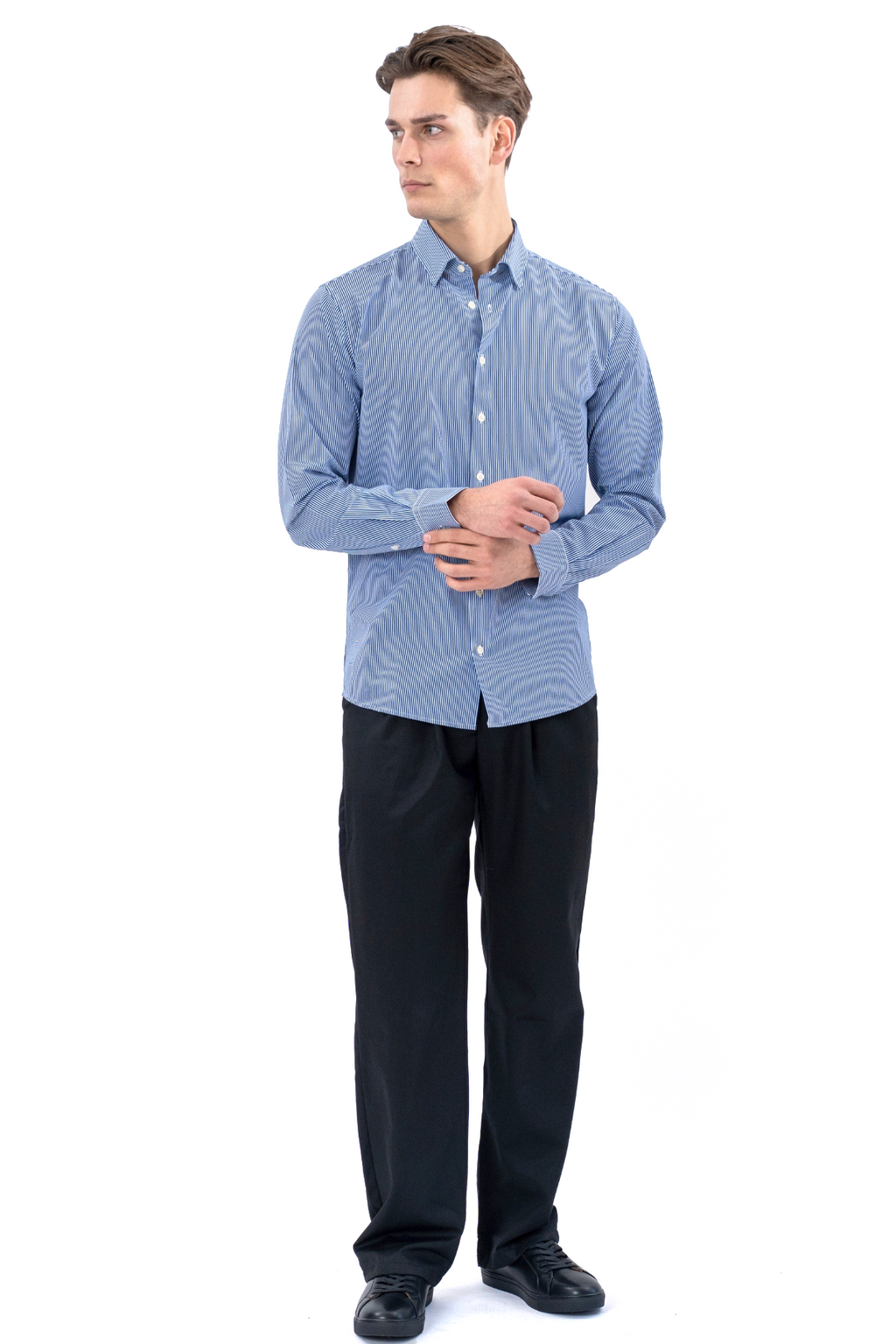The Original Premium Performance Camisa - Blanco/Azul marino