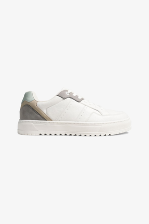Zapatilla Clásica - Blanca/Gris/Verde