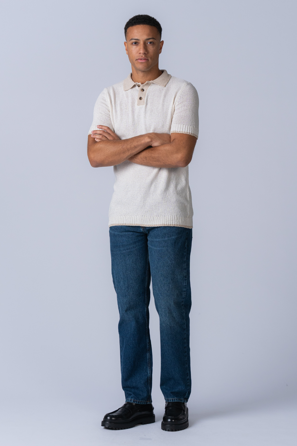 Polo de punto - ECRU