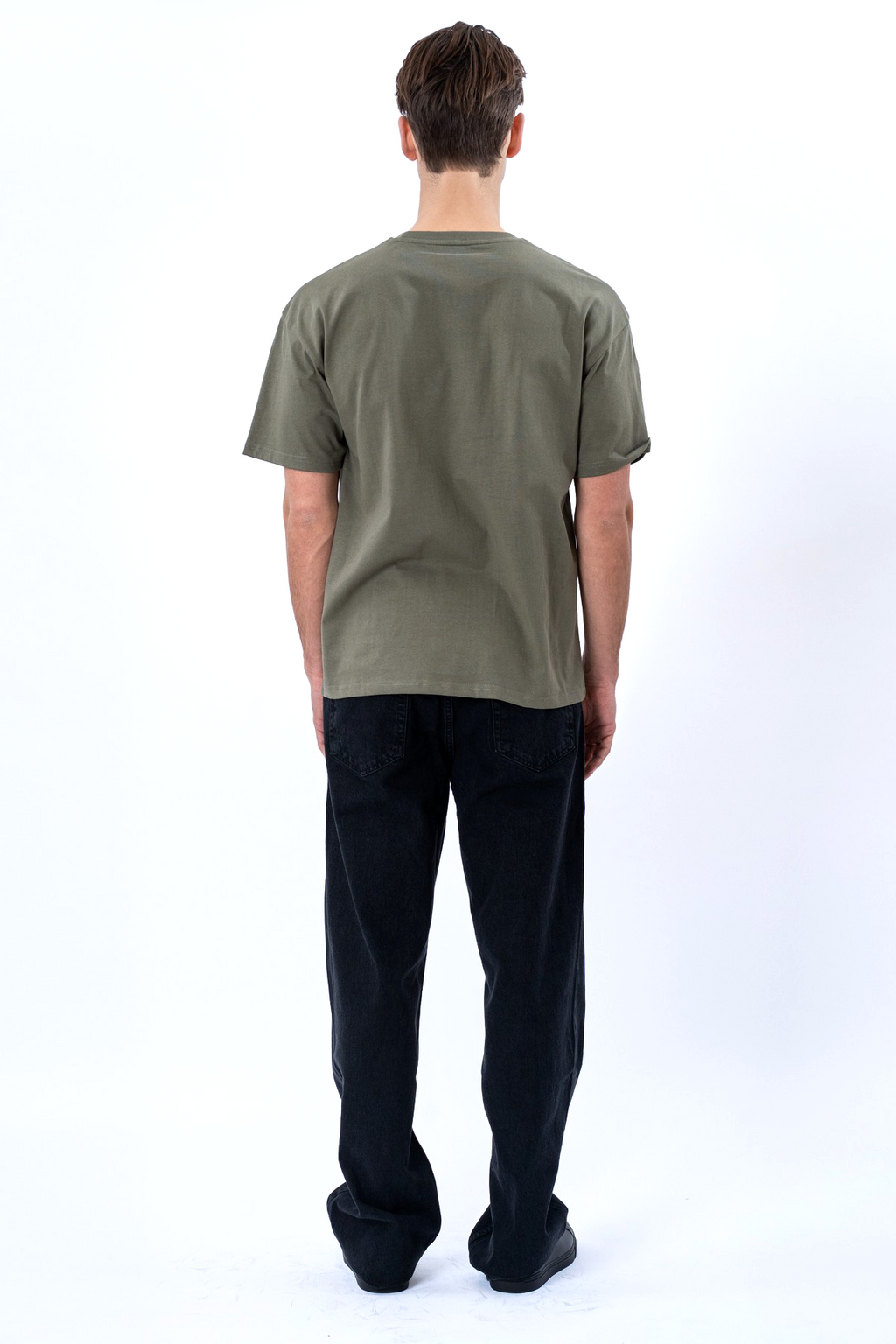 Camiseta boxy - Oliva