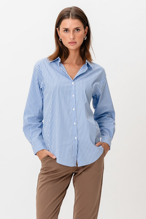 Tutta lo l/s camisa - azul de maíz