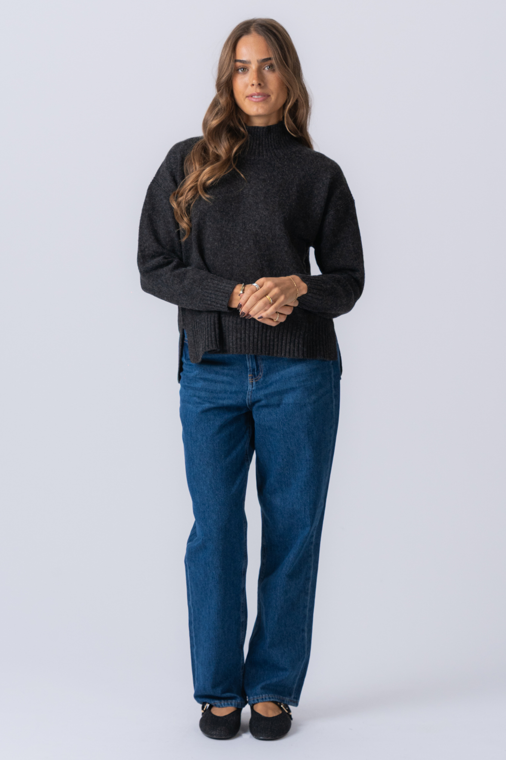 Punto Emma - Melange gris oscuro