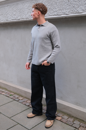 Guillermo Regular Vaqueros - Negro liso